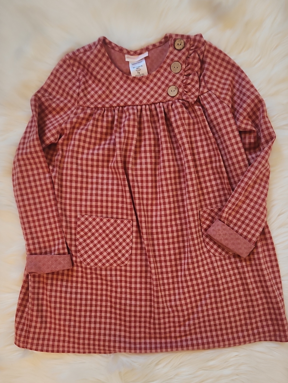 Bonnie Jean Gingham Dress -  Long-Sleeve - Size: 8